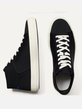 Rothy’s The High Top Sneakers In Black Size 8.5